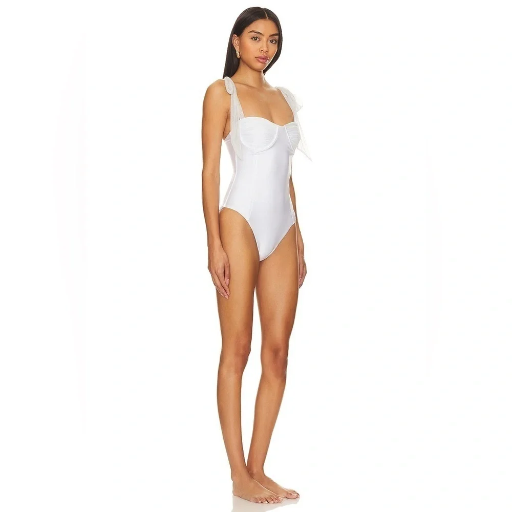 Beach Riot Dede Swimsuit White XL B2028